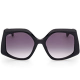 Lunette de soleil Femme Maroc | MAX MARA MM0012-01B | vue de face | Petite Optique