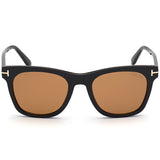 Lunette de soleil Homme Tom Ford TF833 01E Vue de face | Petite optique