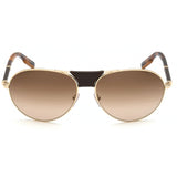 Lunette de soleil homme ermenegildo zegna-ez-0177-32f vue de face petite optique