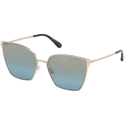 Lunette de soleil Femme Tom Ford TF0653 28V Vue de profil | Petite optique